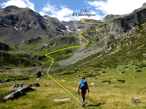 Ruta de ascensin al Pic d'Estaragne
