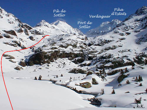 Ascensin a la Pica d'Estats y Pico Sotllo por la Vall Ferrera