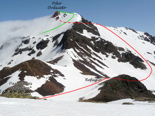 Pico Ordiceto (Urdiceto, Urdizeto, de las Tres Huegas, o tres Gegas)