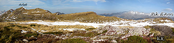 Ascensin al Pico Arlet, cresta desde el Pico Arri