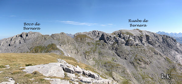 Cresta de la Bernera, Bozo de Bernera y Ruaba de Bernera