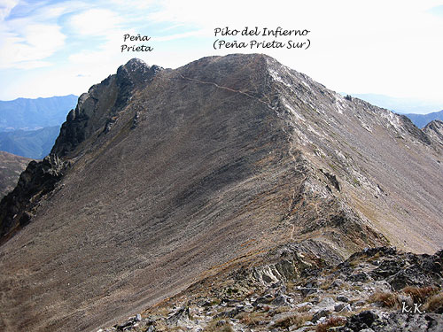 Subida al Pico del Infierno (Pea Prieta Sur) desde el Tres Provincias