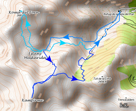 Track de la ruta al Campirme y ascenso a la Coma del Forn (Tavascan)