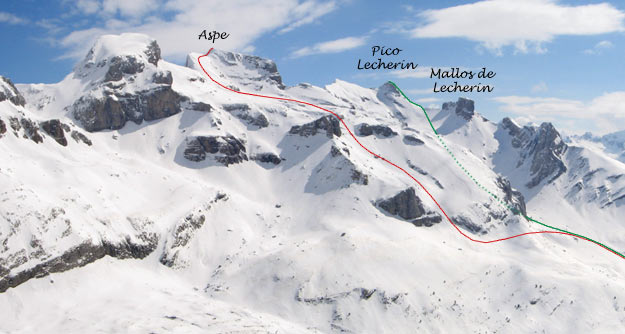 Ruta del Pico de Aspe (Pico de la Garganta), Pico Lecherín, Lecherines