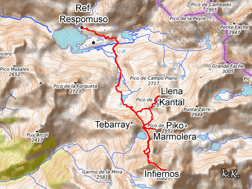 Ruta al Pico de los Infiernos y Llena Cantal