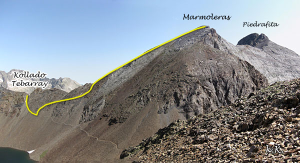 Ascenso al Pico de las Marmoeras