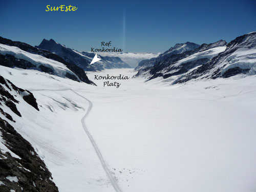Konkordia desde Jungfraujoch