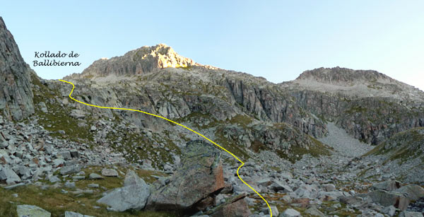 ascenso a los picos Rusel: Cap de Llauset, Collado de Vallibierna