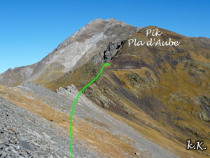 Pico Pla de Aube, Pico del Milenio