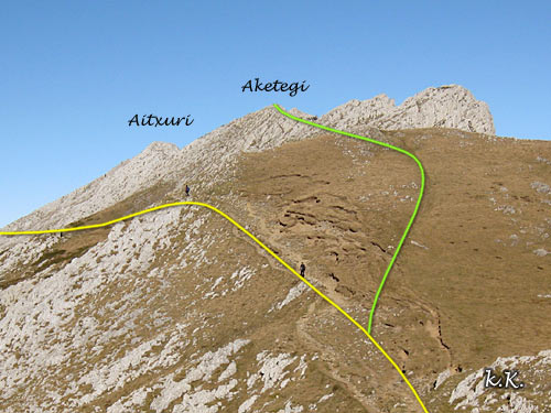 Ascenso al Aitzuri, Aketegi