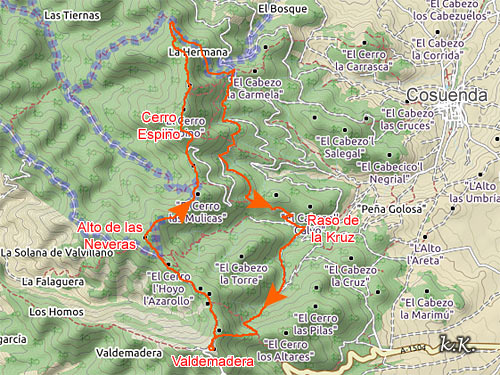 Sierra de Algairen: Valdemadera, Alto de la Nevera, Pico del Espino