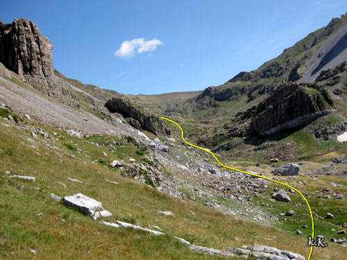 Valle entre el Macizo de Bernera y Llena del Bozo