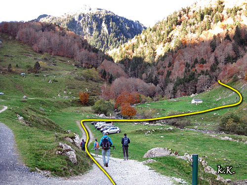 Ascenso al Gaziés desde Bious Artigues