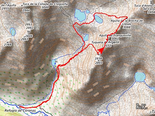 Track de la Cresta de Llosas: Argarot, Tchihatcheff, Franqueville
