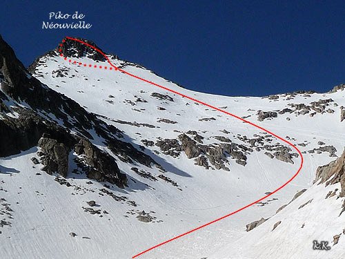 ruta de ascensión al Pico Néuvielle (Pic d'Aubert)