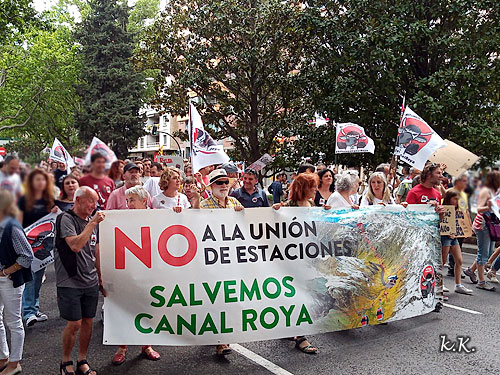 Manifestación Salvemos Canal Roya