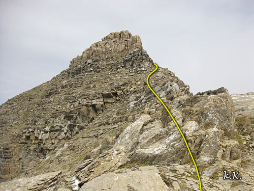 Cresta para subir a l Pico Bucuesa