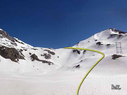 Camino al Pico Sain André desde las Planas de Lapazosa